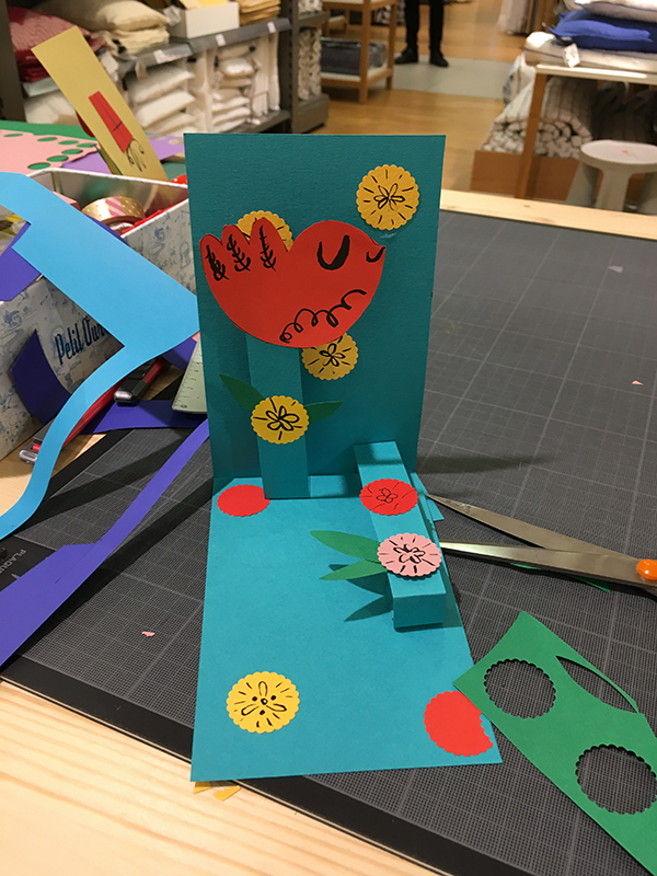 atelier DIY carte papier pop-up avec etsy